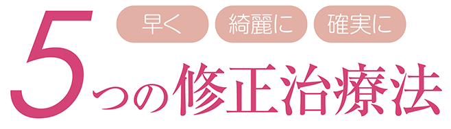 5つの修正治療法