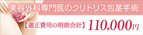 美容外科専門医のクリトリス包茎【適正費用の明朗会計】110,000円