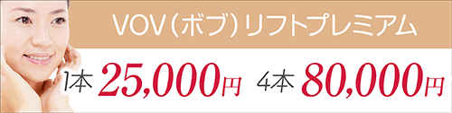 VOV（ボブ）リフトプレミアム 1本25,000円 4本80,000円