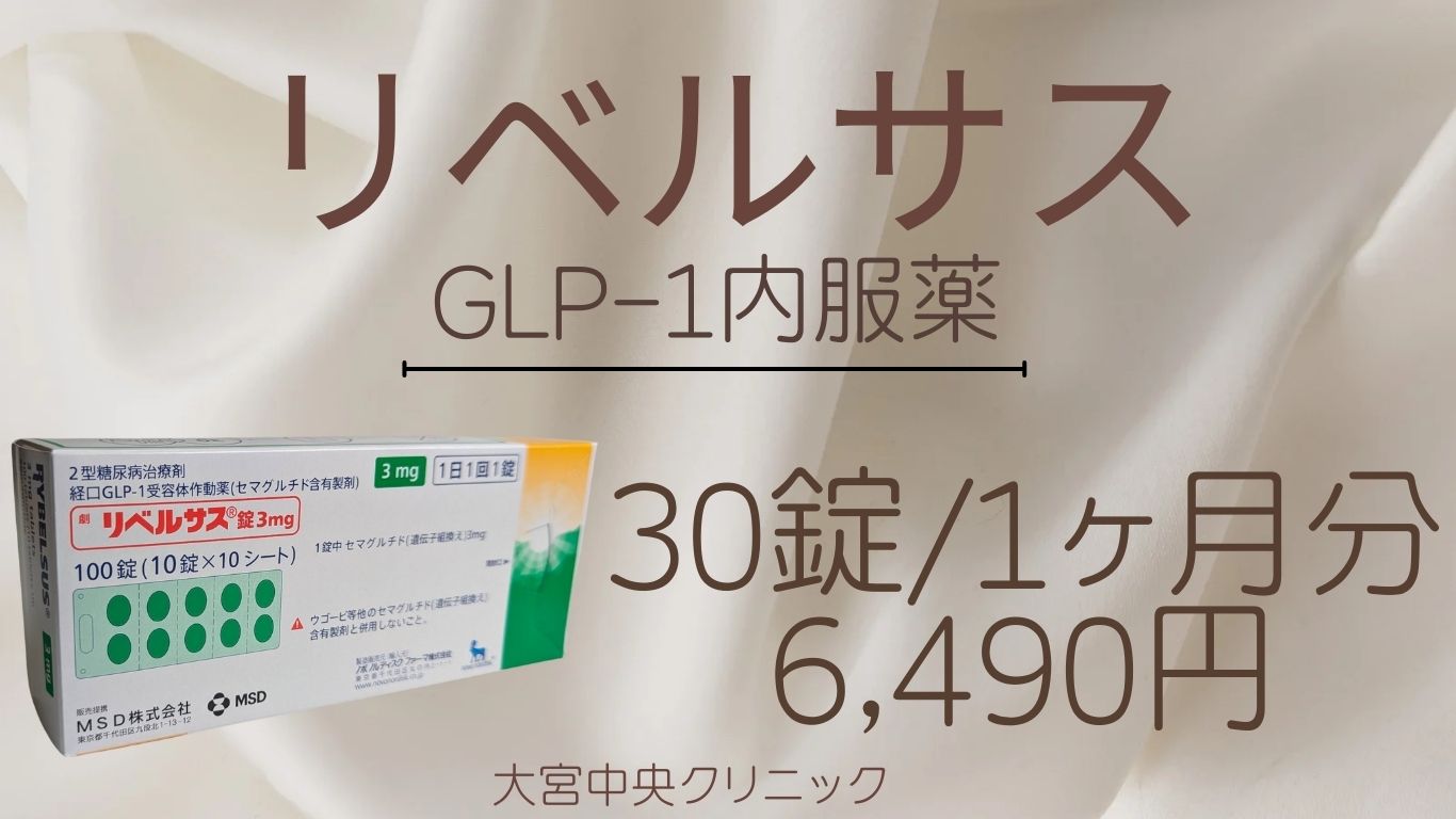 リベルサス GLP-1内服薬による医療ダイエットのバナー